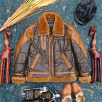 Milan leren aviatorjack