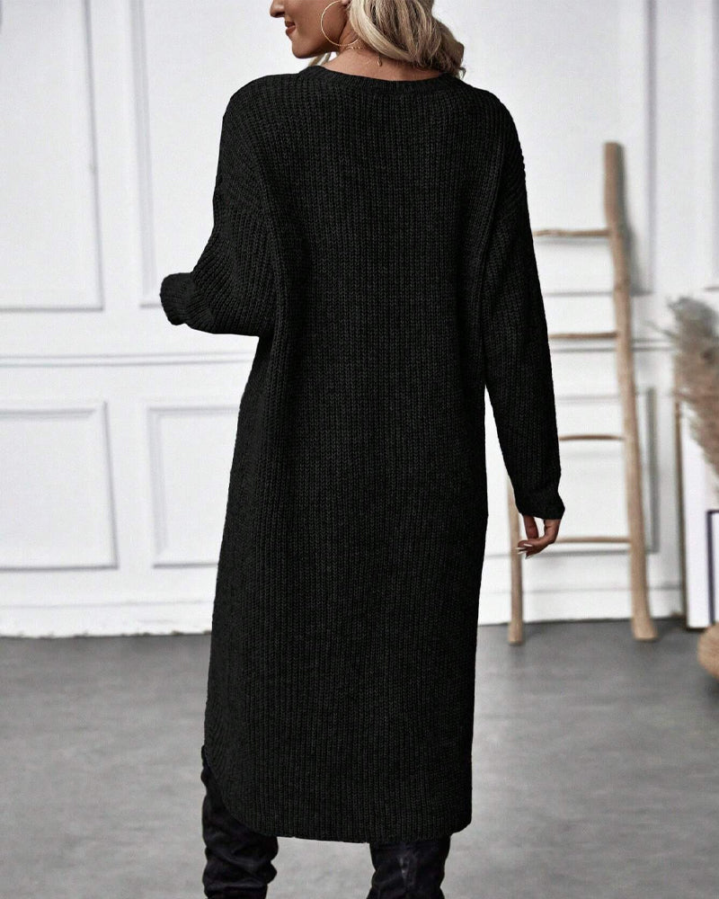 Effen sweaterjurk