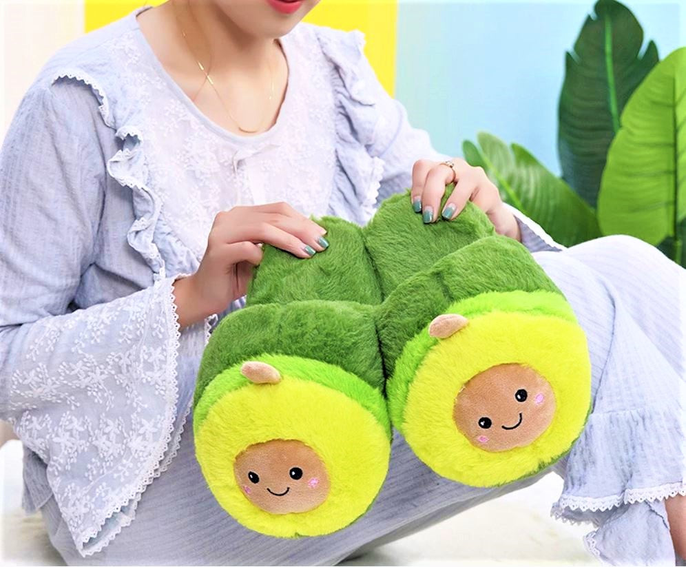 Avocado-pantoffels
