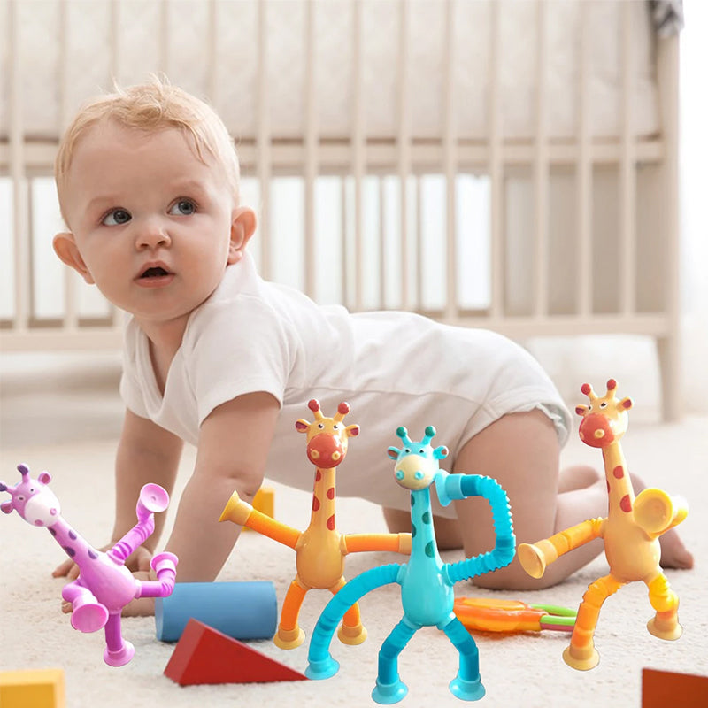 Flexibel giraffe speelgoed met zuignap — afbeelding 24
