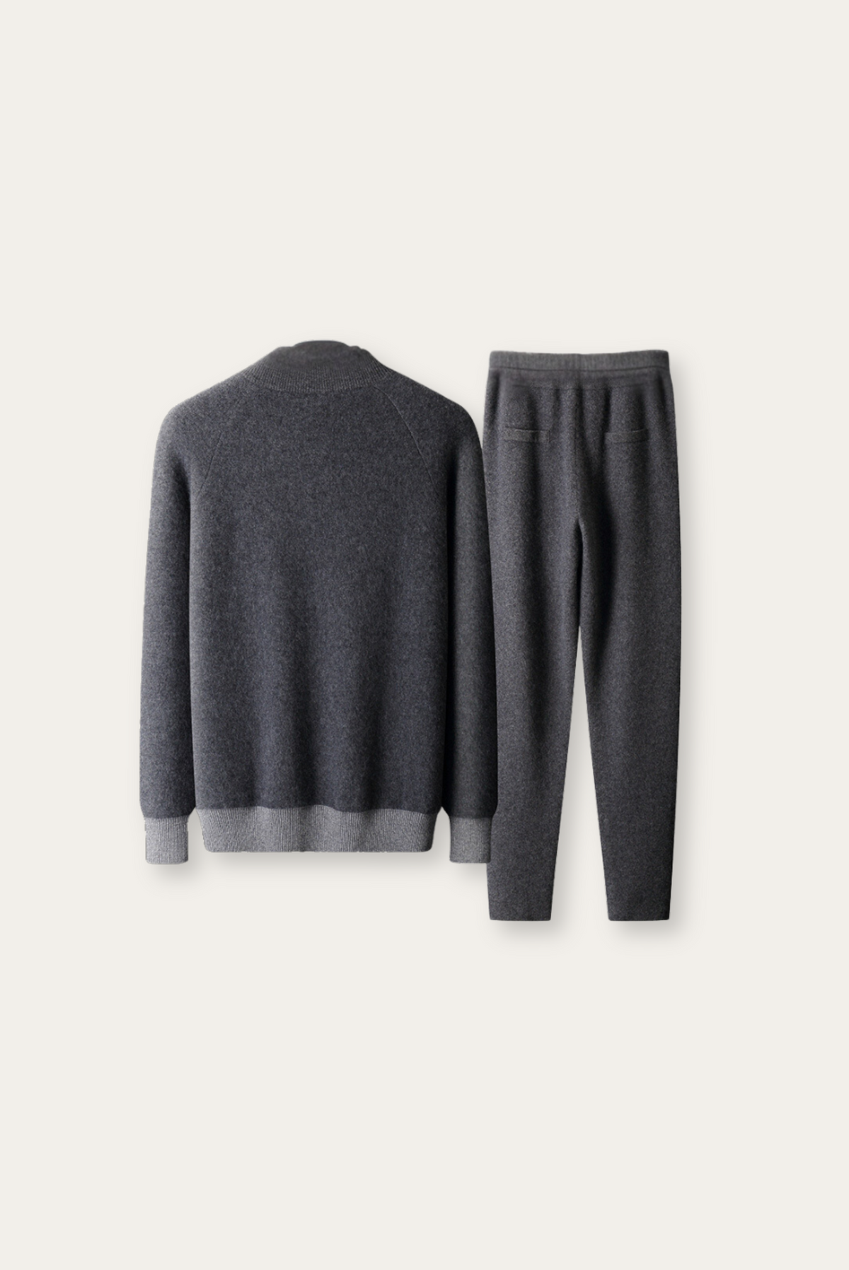 Grijze kasjmier merinowol set