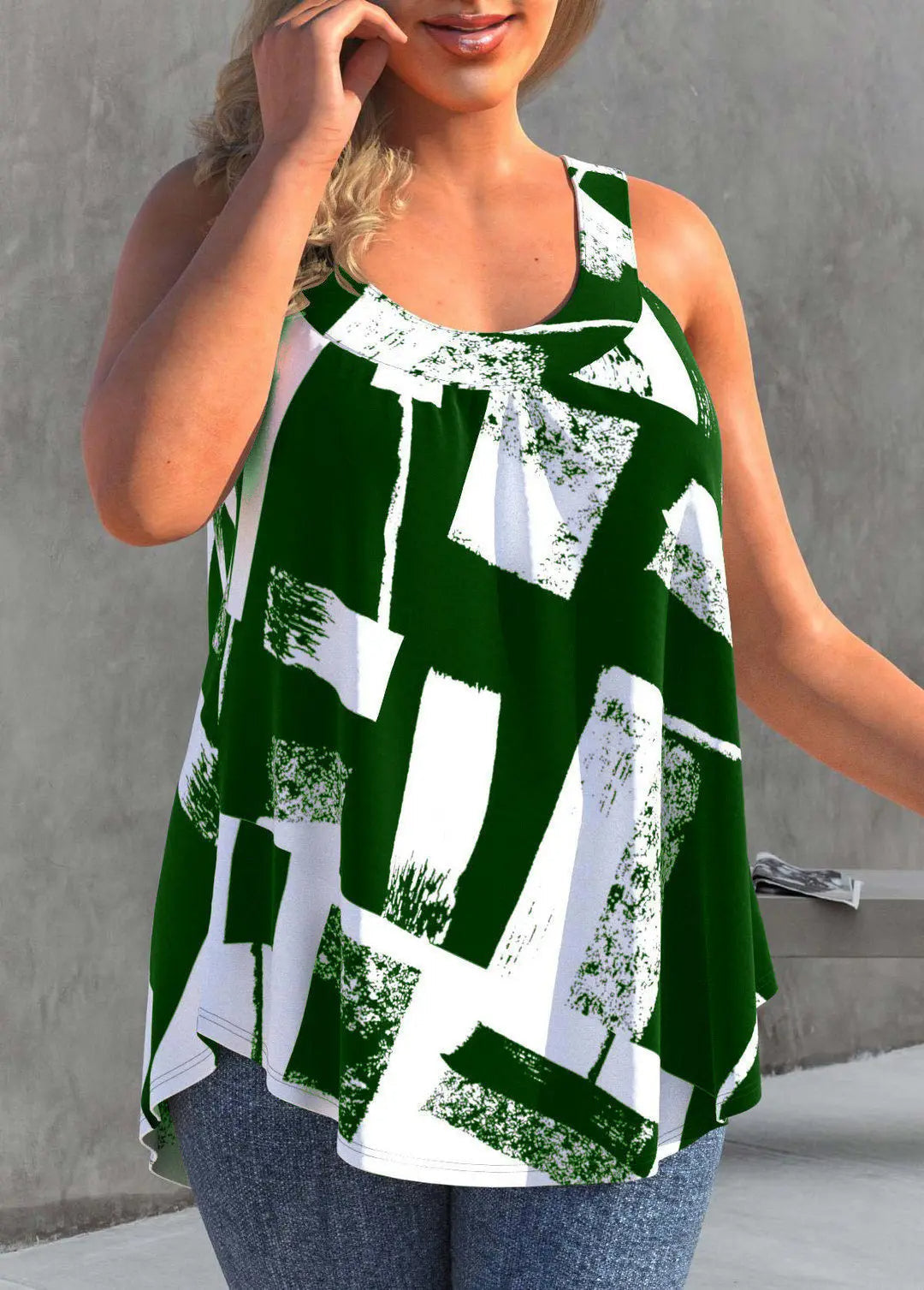 Rose plus-size top