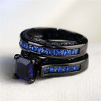 Blauwe saffier ring