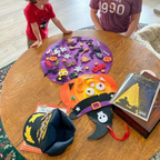 Halloween DIY feltboard met pompoen
