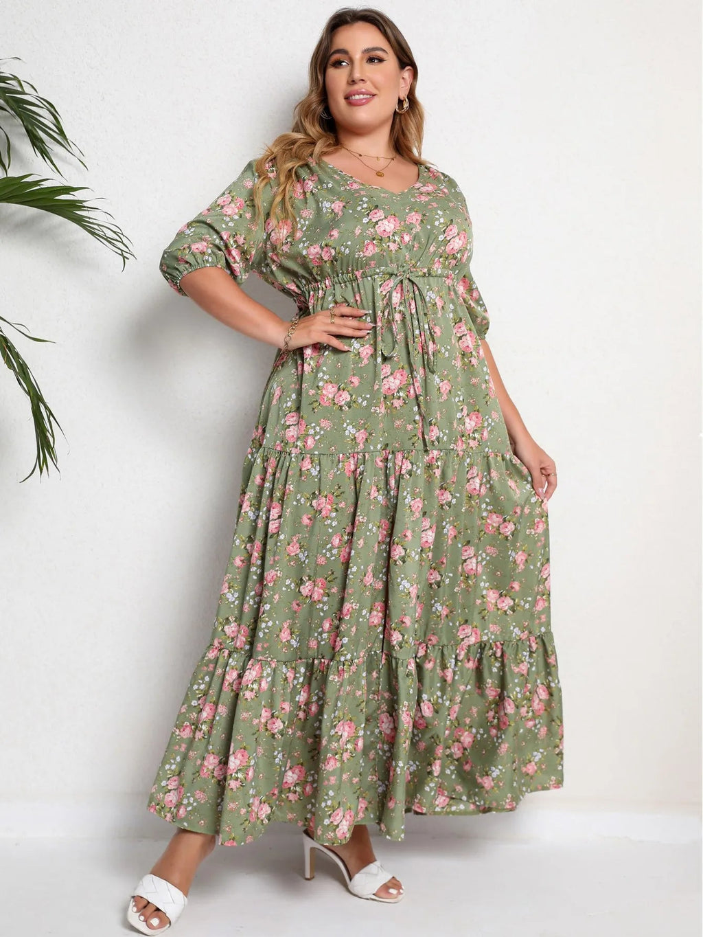Marga plus-size zomerjurk