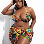 Rosa plus-size bikini set