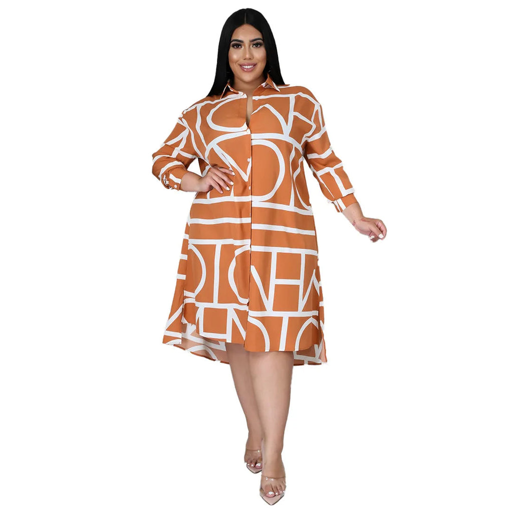Georgia plus-size jurk