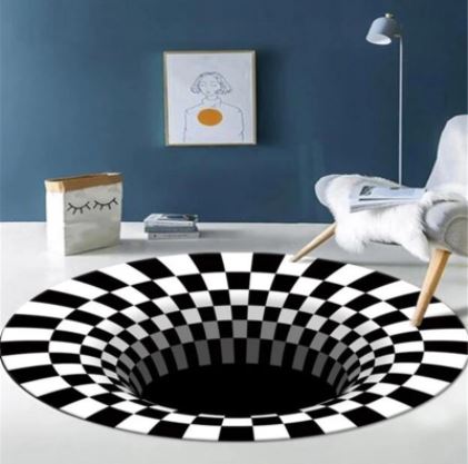 Vloermat met optische illusie