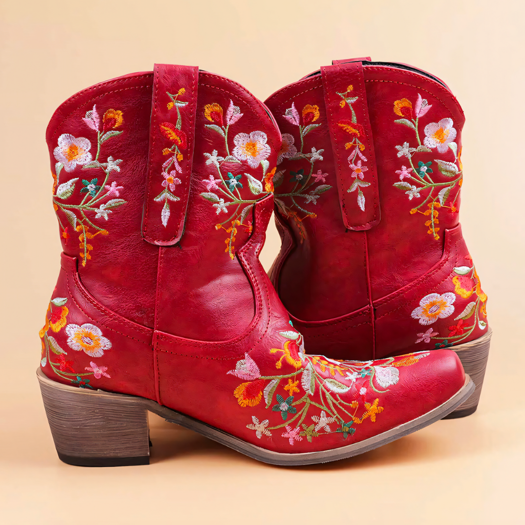 Weerbestendige vintage cowgirl laarzen
