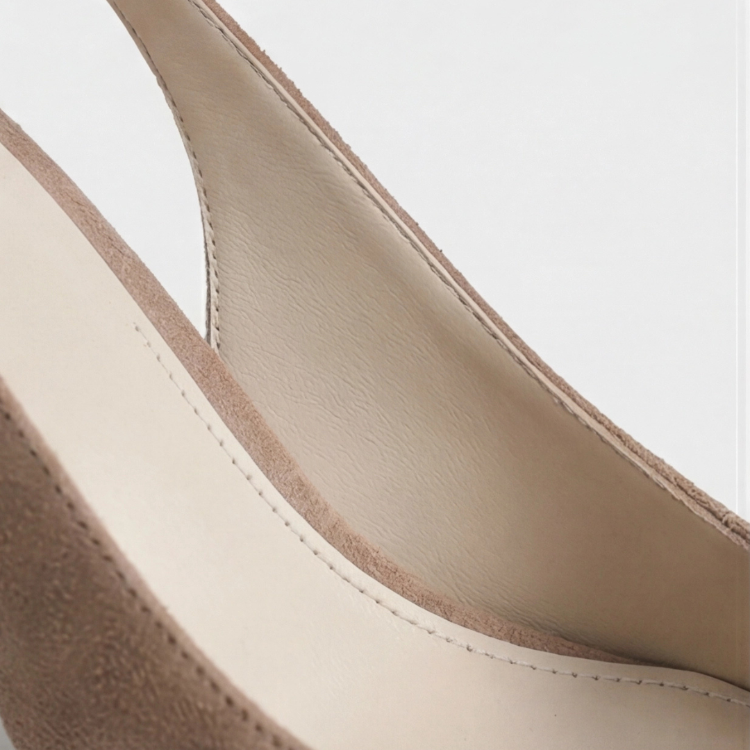 Damespumps met luipaardprint en slingbackband