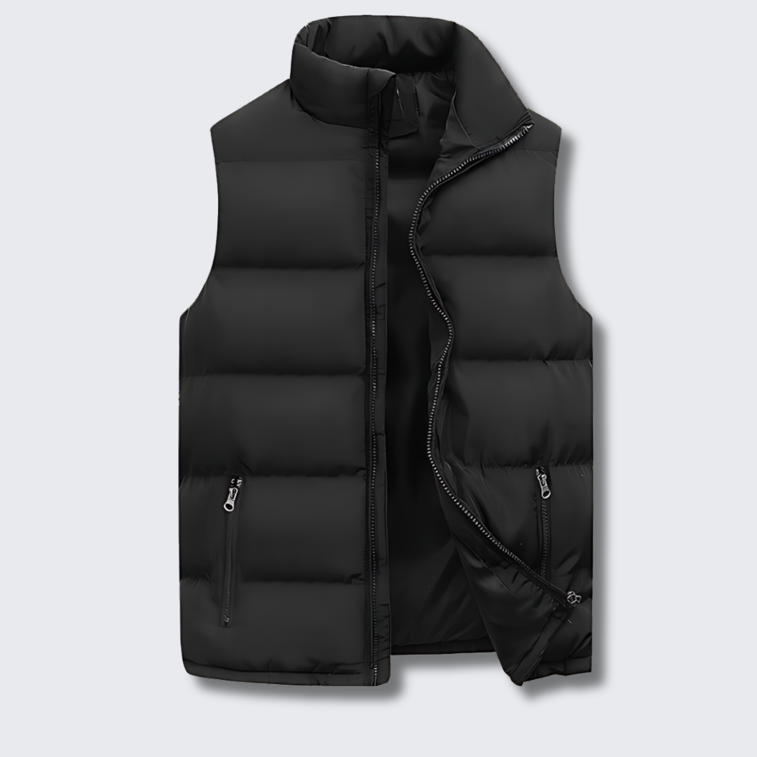 Xander | Gewatteerde herenbodywarmer met zakken