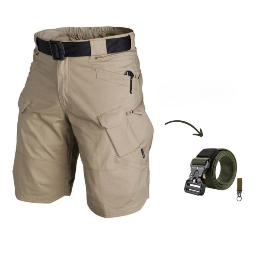 Heren korte cargo shorts met 7 zakken