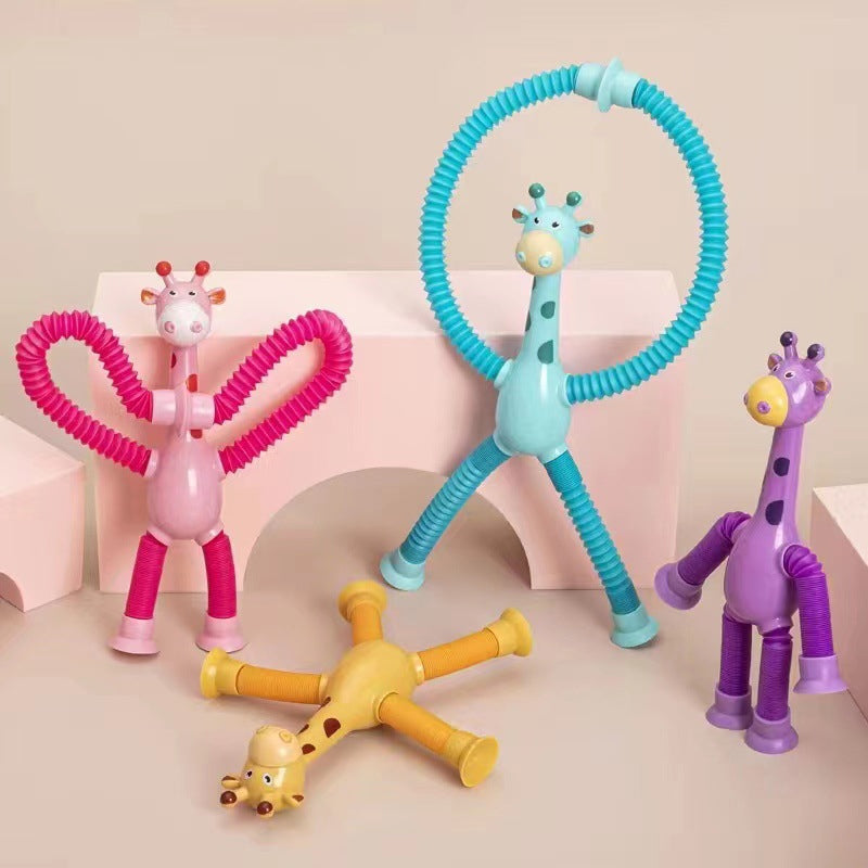 Flexibel giraffe speelgoed met zuignap — afbeelding 16