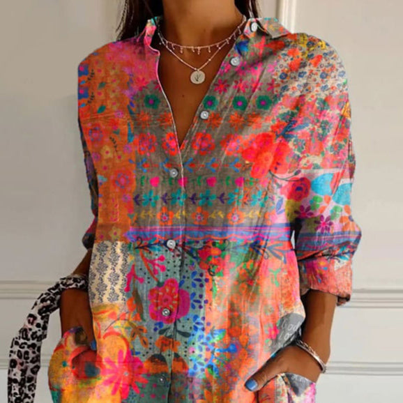 Marcelle | Lichte damesblouse met bloemenprint