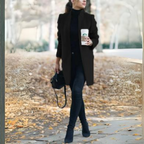 Dames winterjas met staande kraag en tijdloos design — afbeelding 29