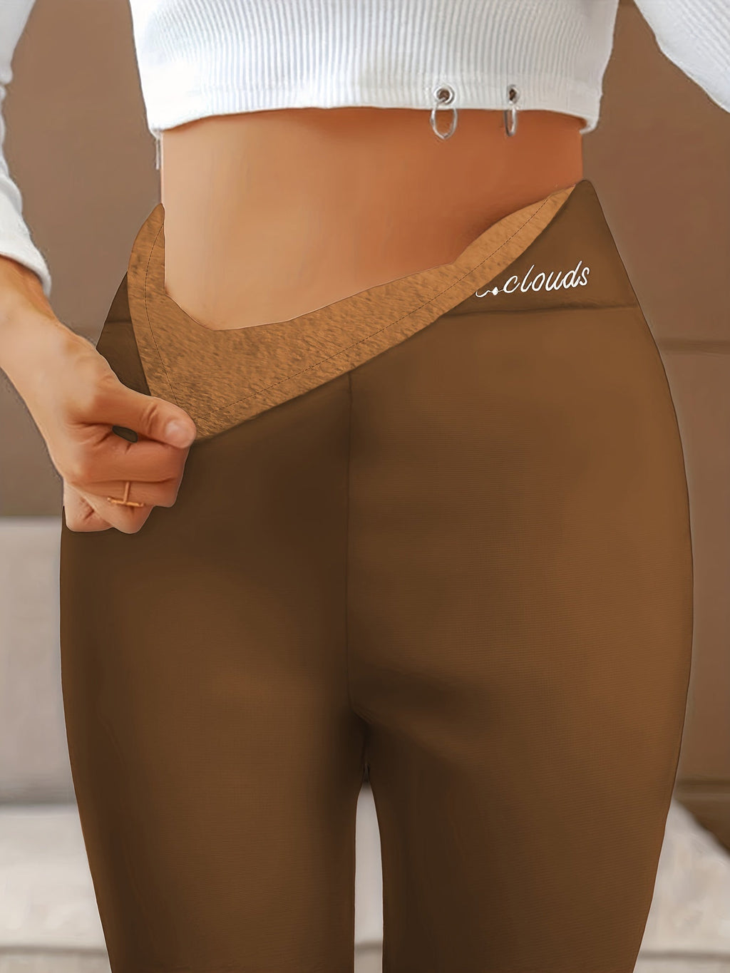 Fleece gevoerde thermische legging
