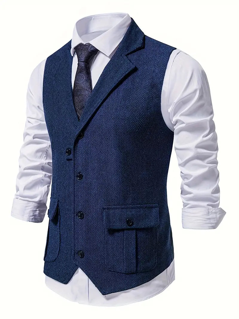 Herringbone blazer voor heren