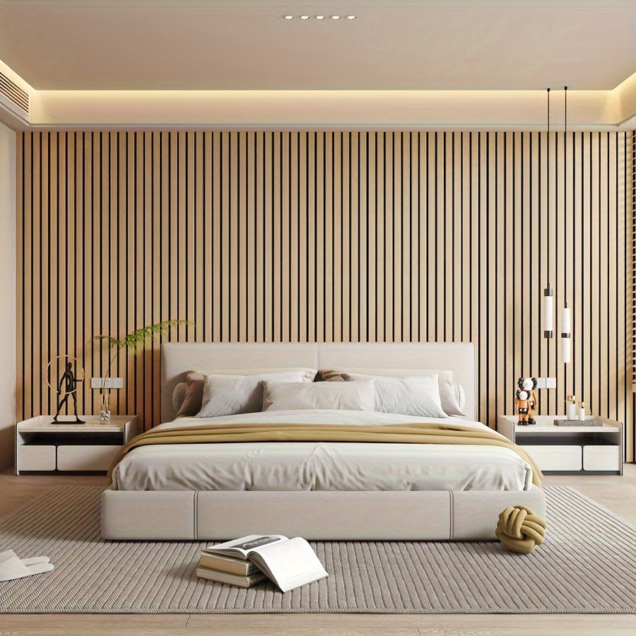 3D zelfklevende wandpanelen met realistische houtlook