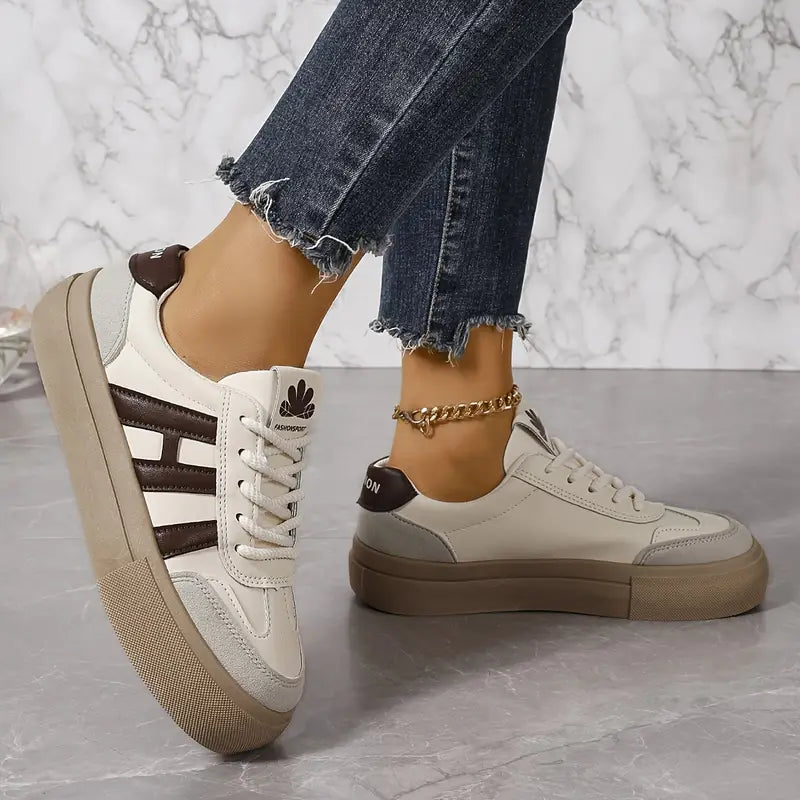 Modieuze plateau sneakers dames