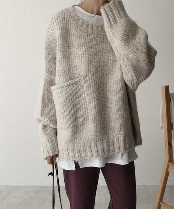 Oversized gebreide trui — afbeelding 5