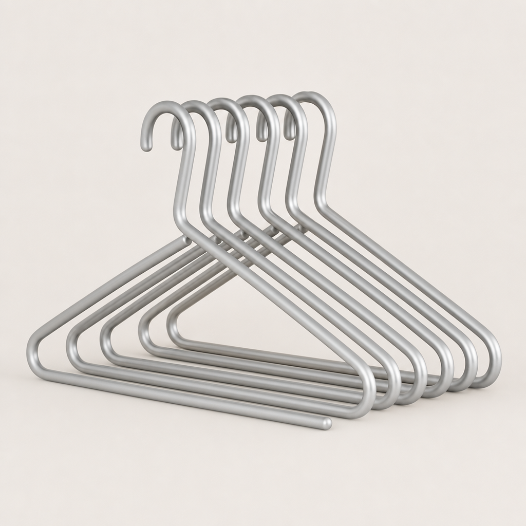 Massieve matte kledinghangers – set van 5