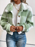 Geruite teddyjas met knoopsluiting
