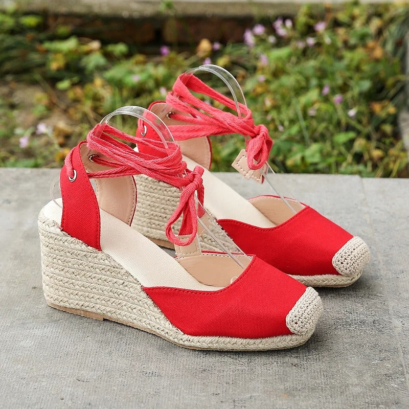 Espadrille sandalen voor dames