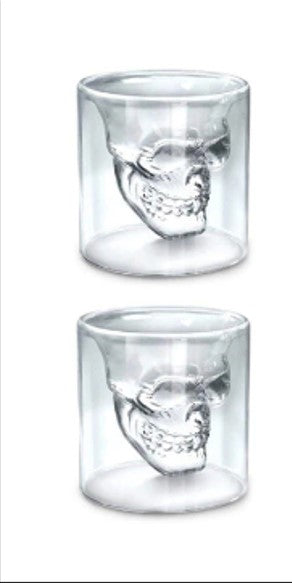 Shotglas met 3D-schedel