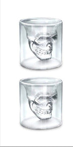 Shotglas met 3D-schedel