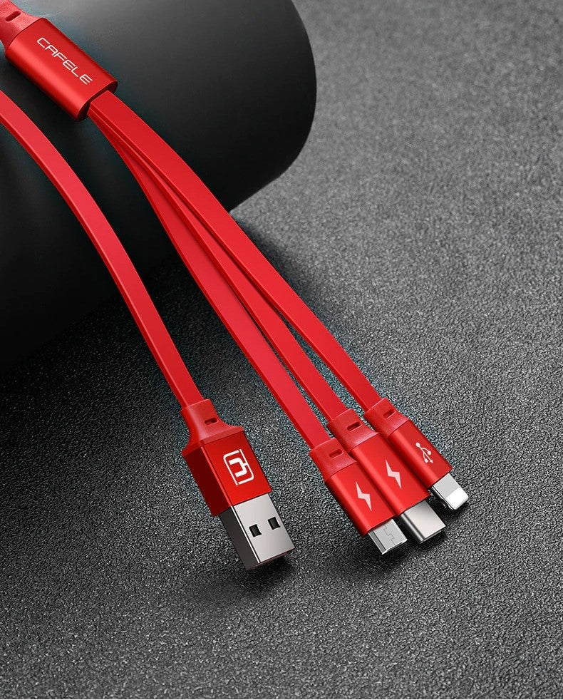 3-in-1 USB-kabel