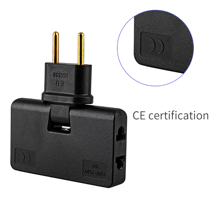 3-in-1 draaibare contactdoosconvertor