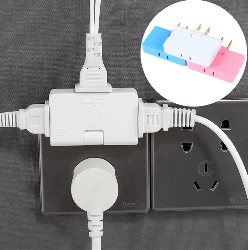 3-in-1 draaibare contactdoosconvertor