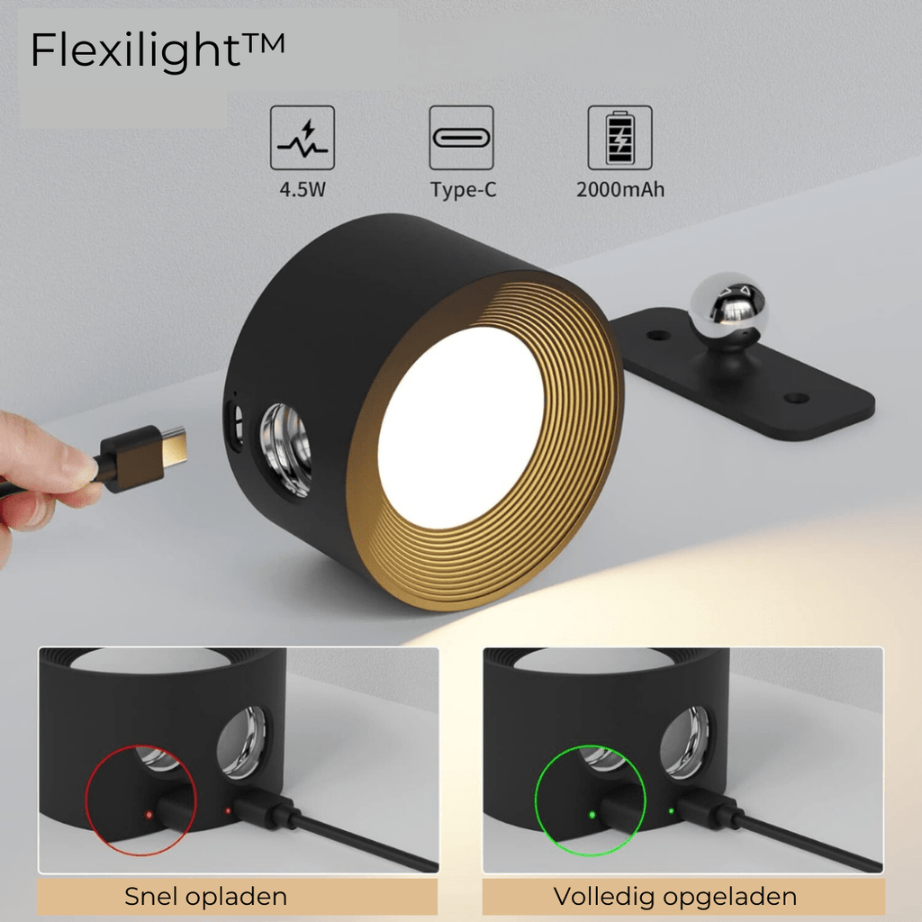 Luma360 – draadloze oplaadbare 360° muurlamp