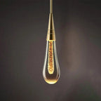 Wandlamp in druppelvorm met warme gloed