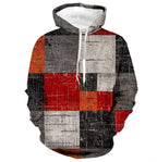 3D plaid hoodie