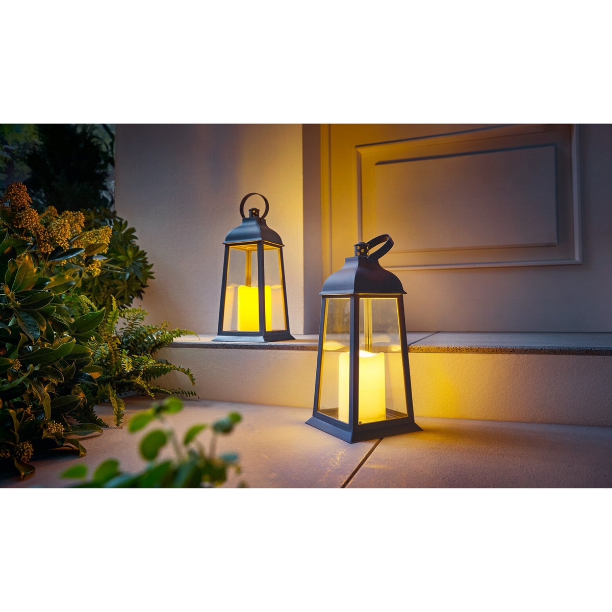 LED-nachtlantaarn Nachtelijke Bewaker, set van 2