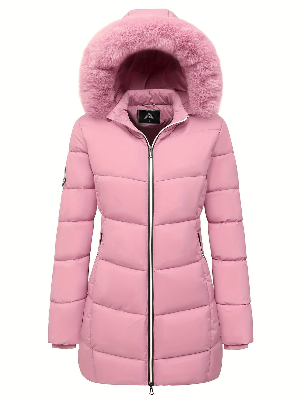 Warme puffy jas met stijlvolle details
