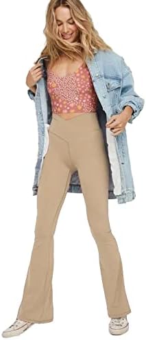 Flared yoga leggings