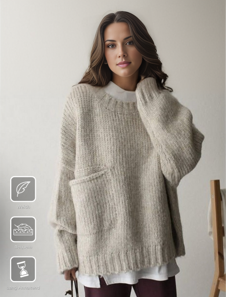 Oversized gebreide trui — afbeelding 1