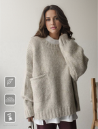 Oversized gebreide trui – Noor