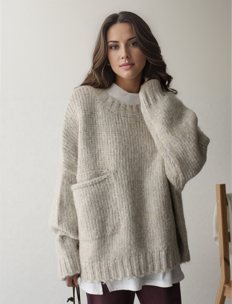 Oversized gebreide trui – Noor