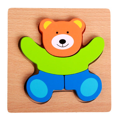 Houten leerpuzzel voor peuters – ontdekkerset montessori
