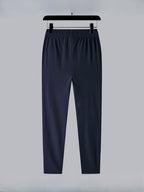 Effen joggingbroek met ritsdetails