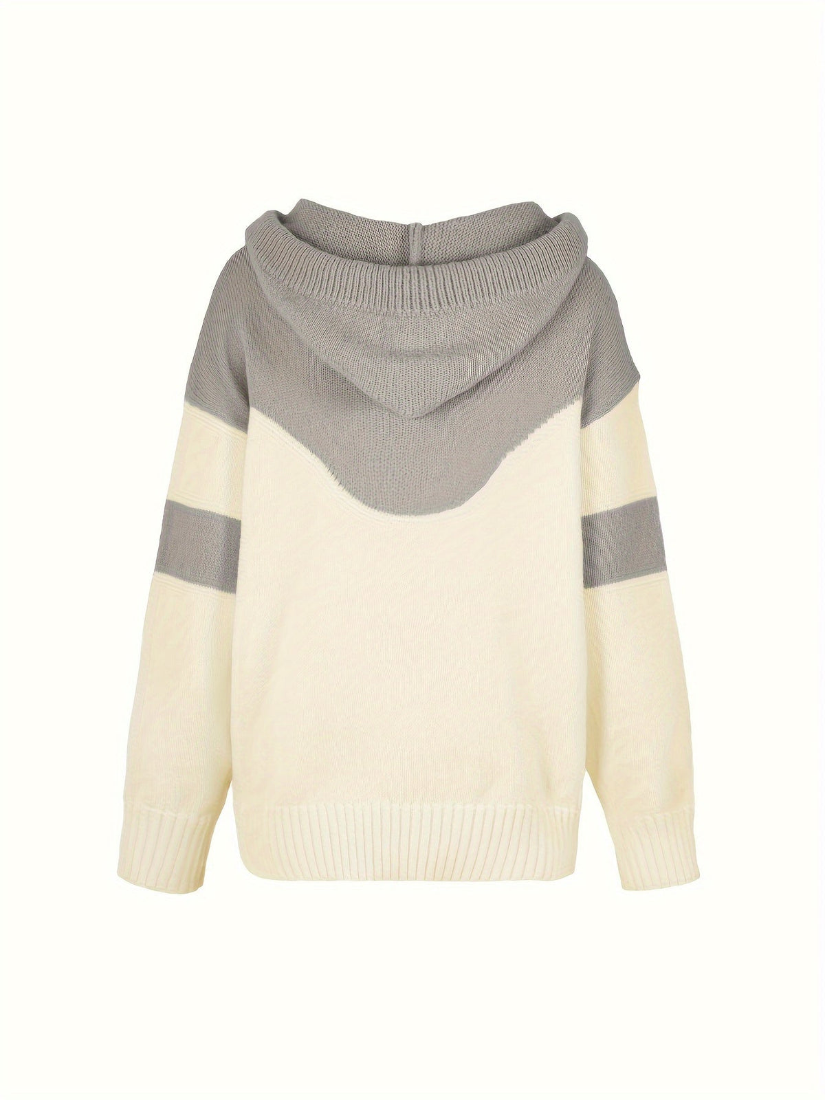 Sweater met capuchon en koord