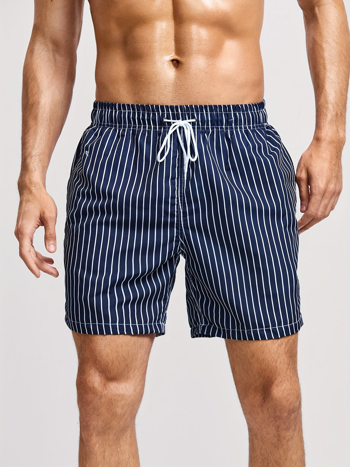 Lichte gestreepte zomershort