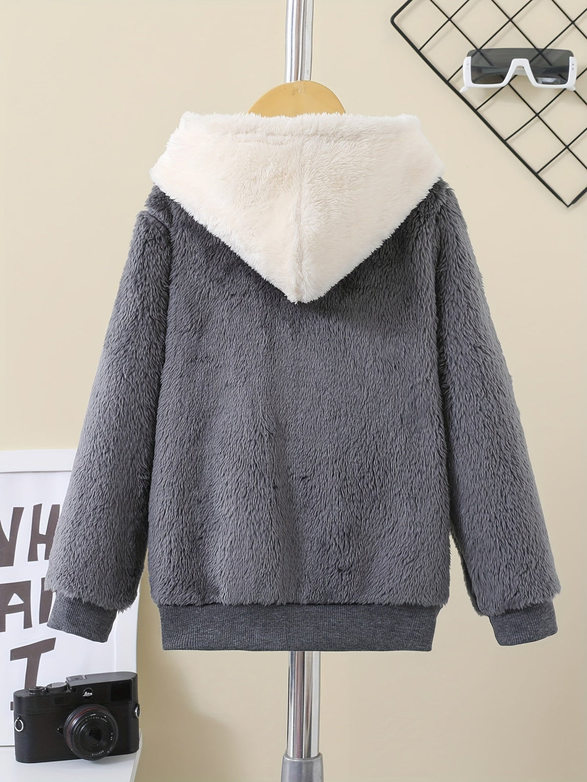 Fleece capuchonjack met rits voor kinderen