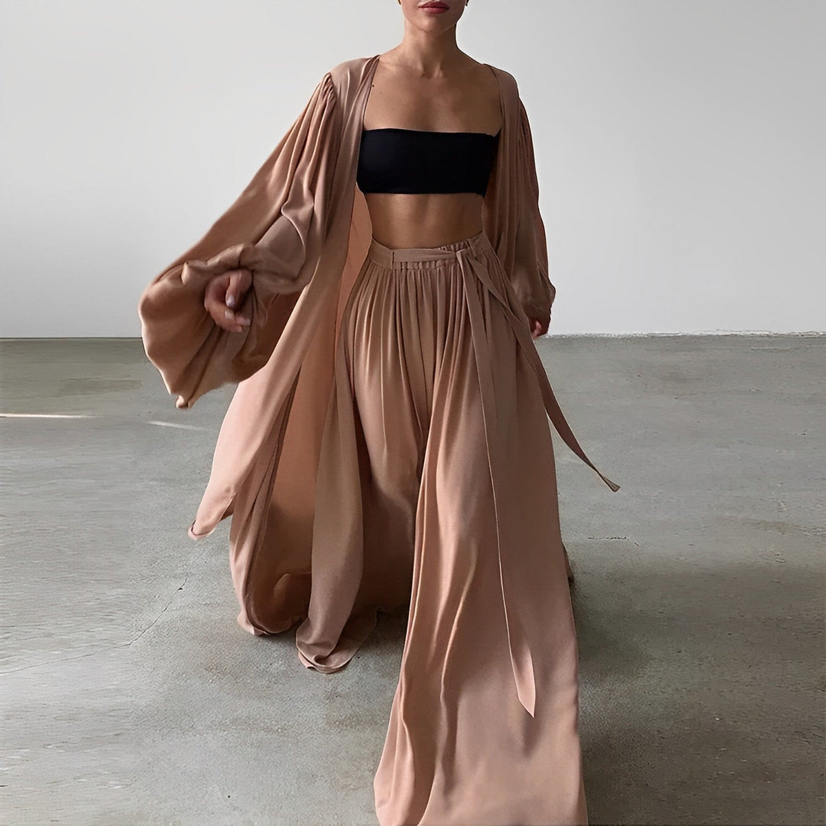 Tweedelige dames zomerset met top en broek