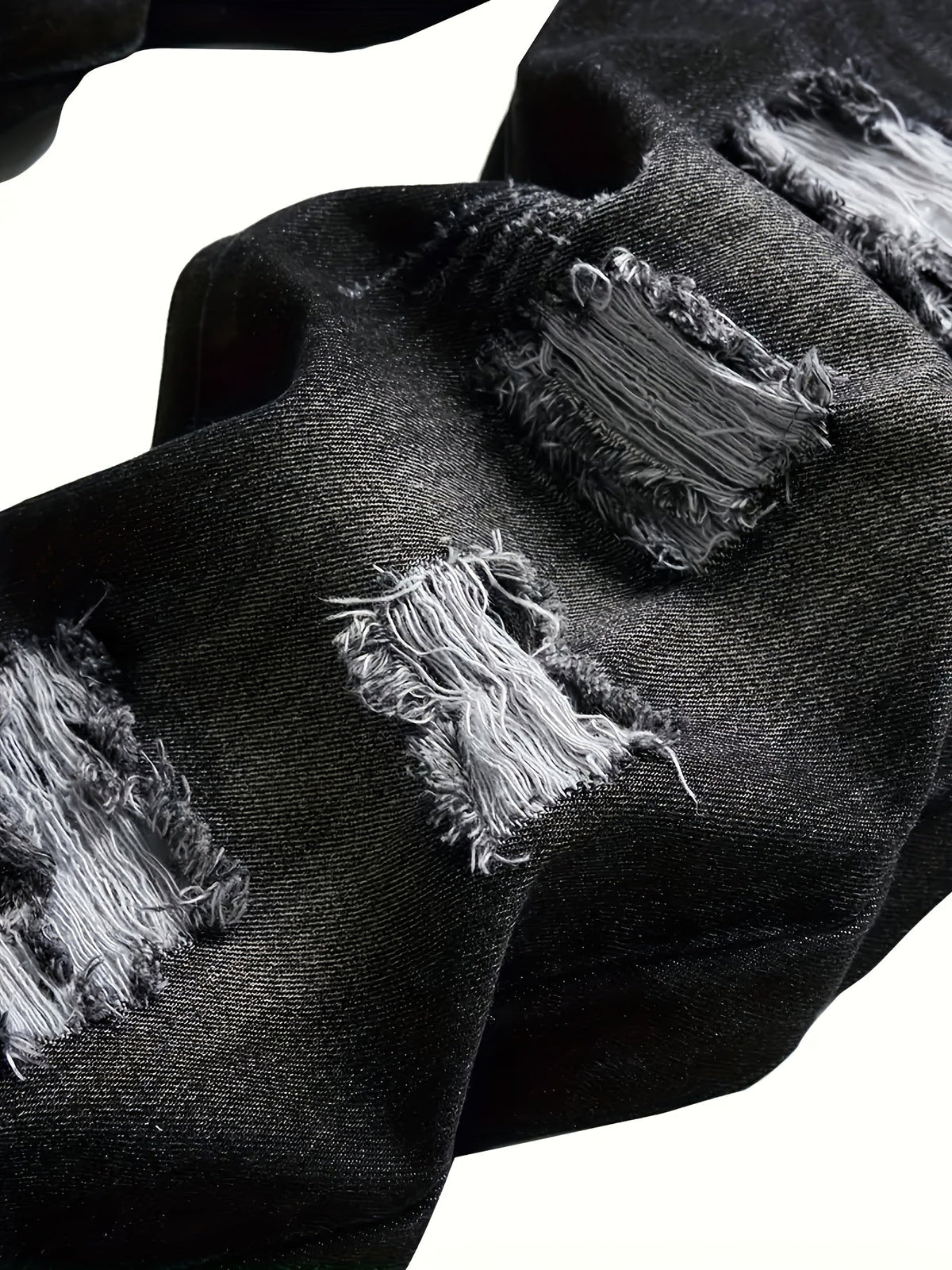 Rechte jeans met verwassen details