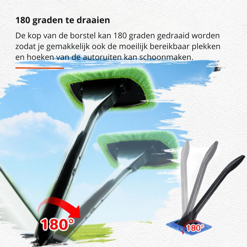 Schoonmaakborstel voor autoruiten