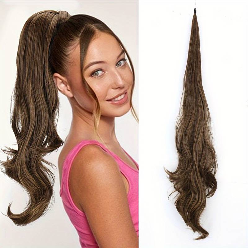 Flexibele wrap-around paardenstaart voor lang, vol haar